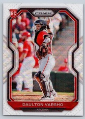 2021 Panini Prizm #238 Daulton Varsho Tier III RC White Wave Prizm Arizona
